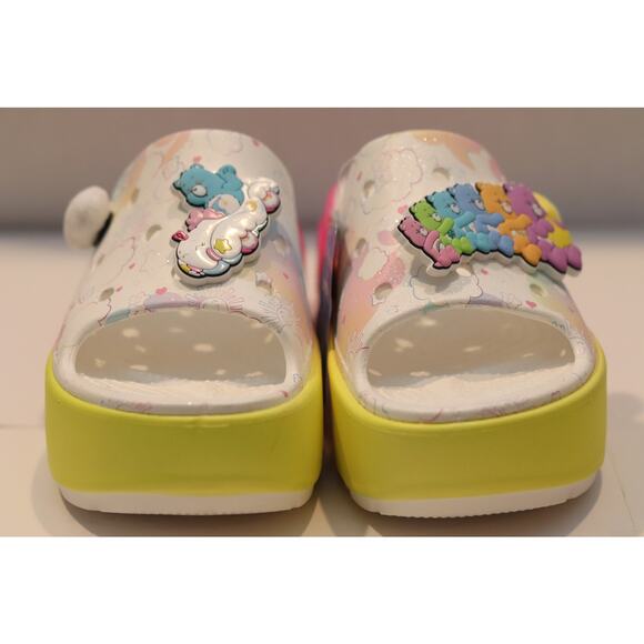Crocs X Care Bears Platform Stomp Slide Sz 10 - Picture 3 of 6